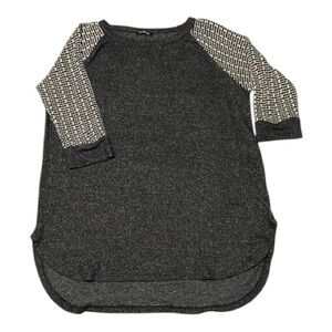 Pink Clover Charcoal Knit Top